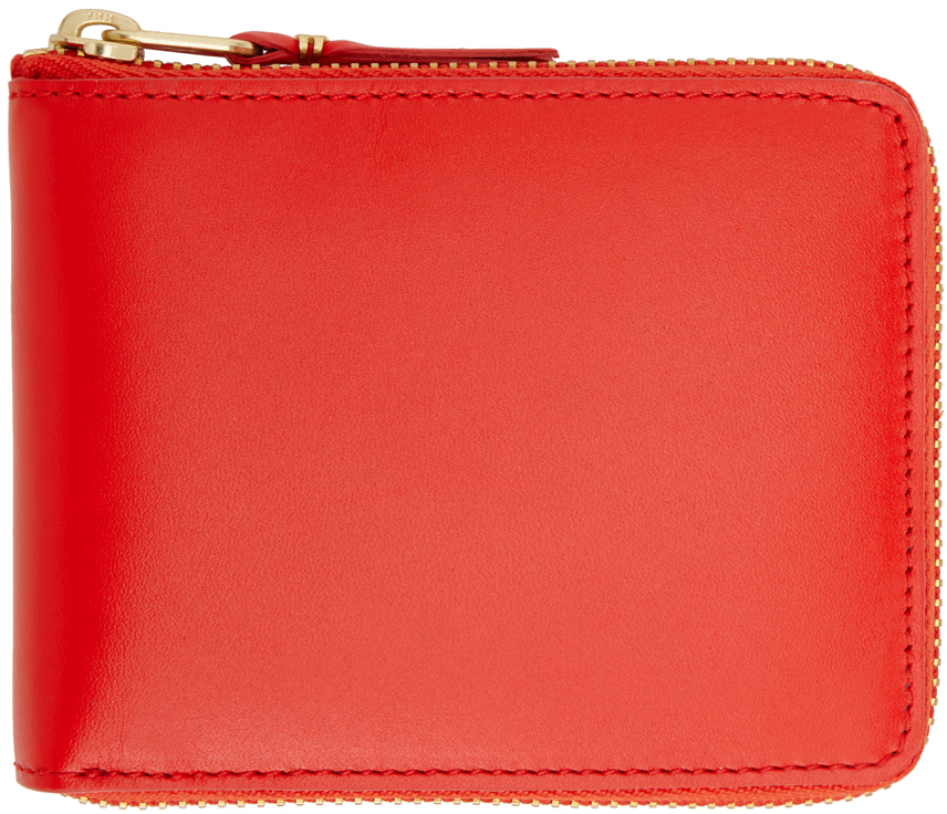 Red Wallet Ladies Wallet Leather Women's Wallet Zipper -  Norway