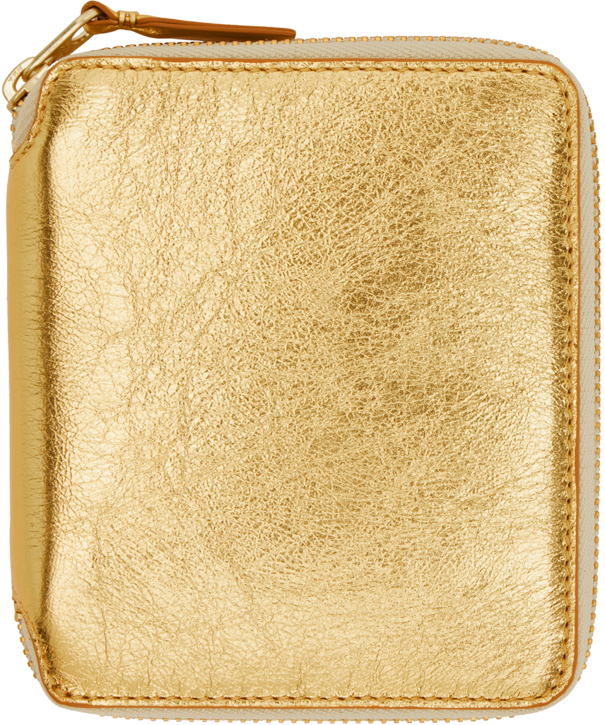 Keychain Zip Wallet — Black/Gold/Smooth