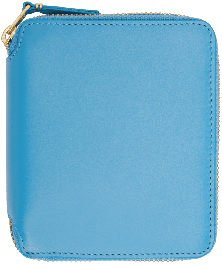 Comme Des Garçons Blue Classic Wallet In 1 Blue