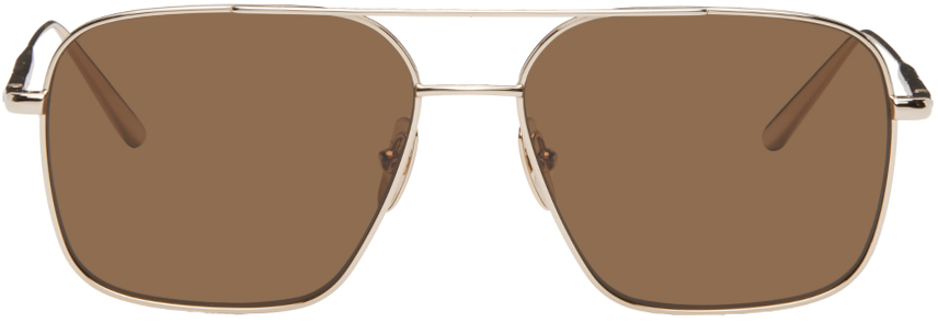 CHIMI Gold Aviator Sunglasses