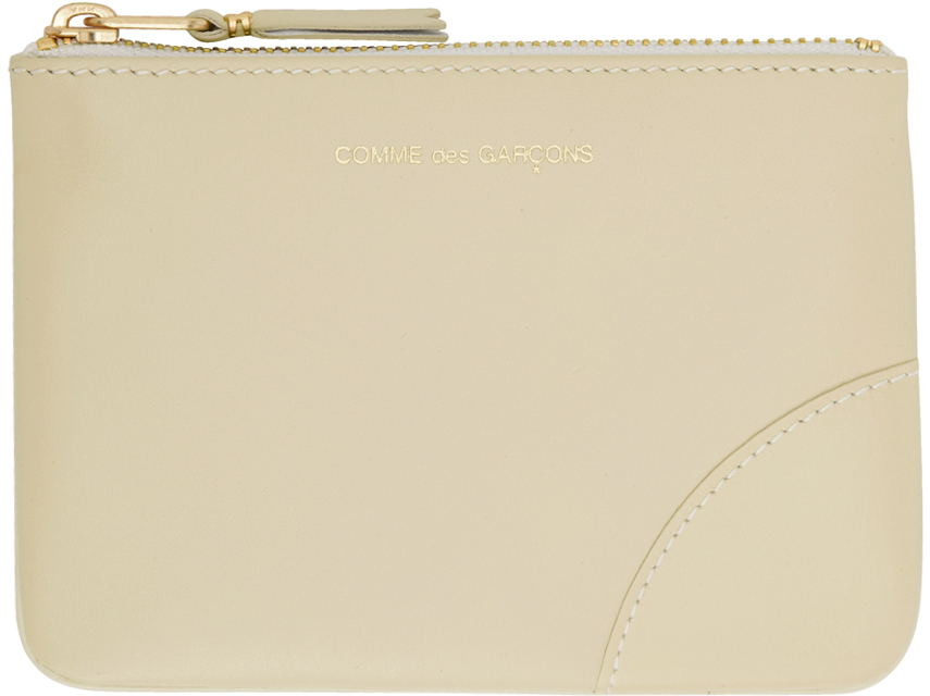 Comme Des Garçons Off-white Classic Wallet In Off White