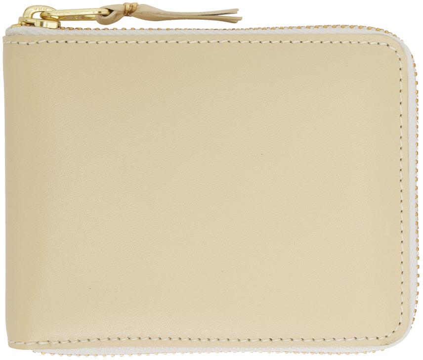 Comme Des Garçons Off-white Classic Wallet In Off White