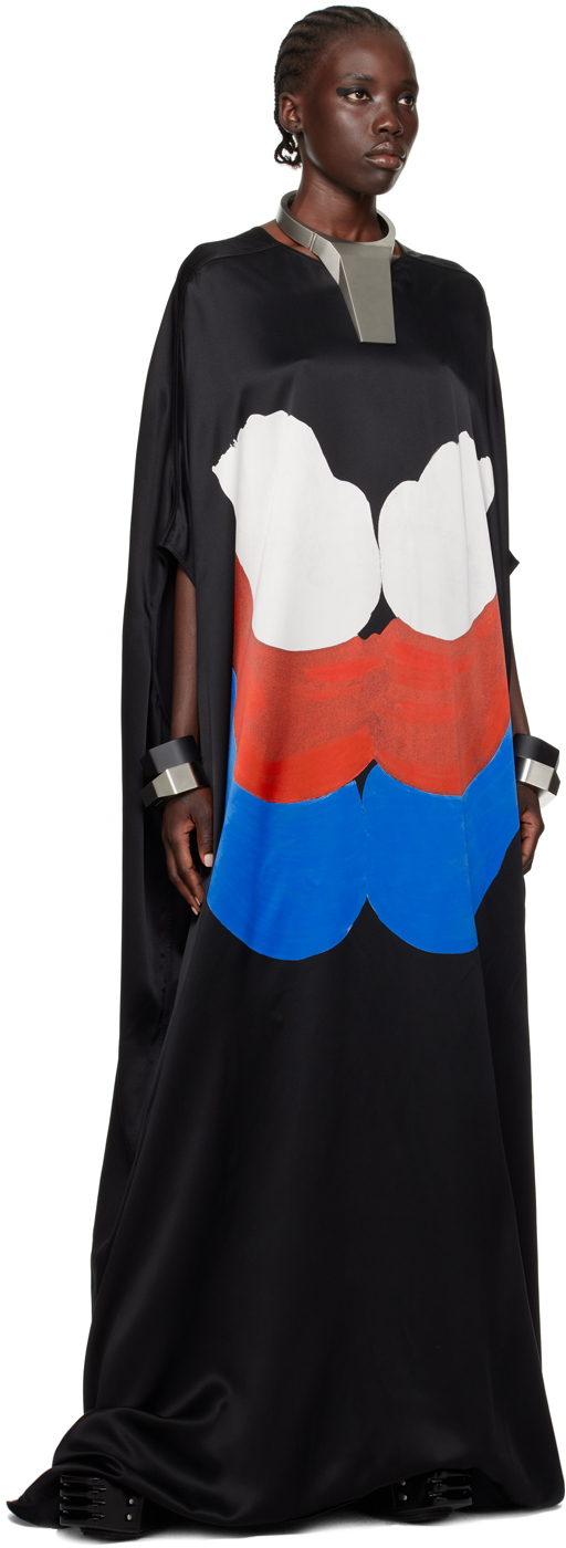 Rick Owens Ssense Exclusive Black Tvhkb Edition Babel Maxi Dress In 9100 Black As Sample