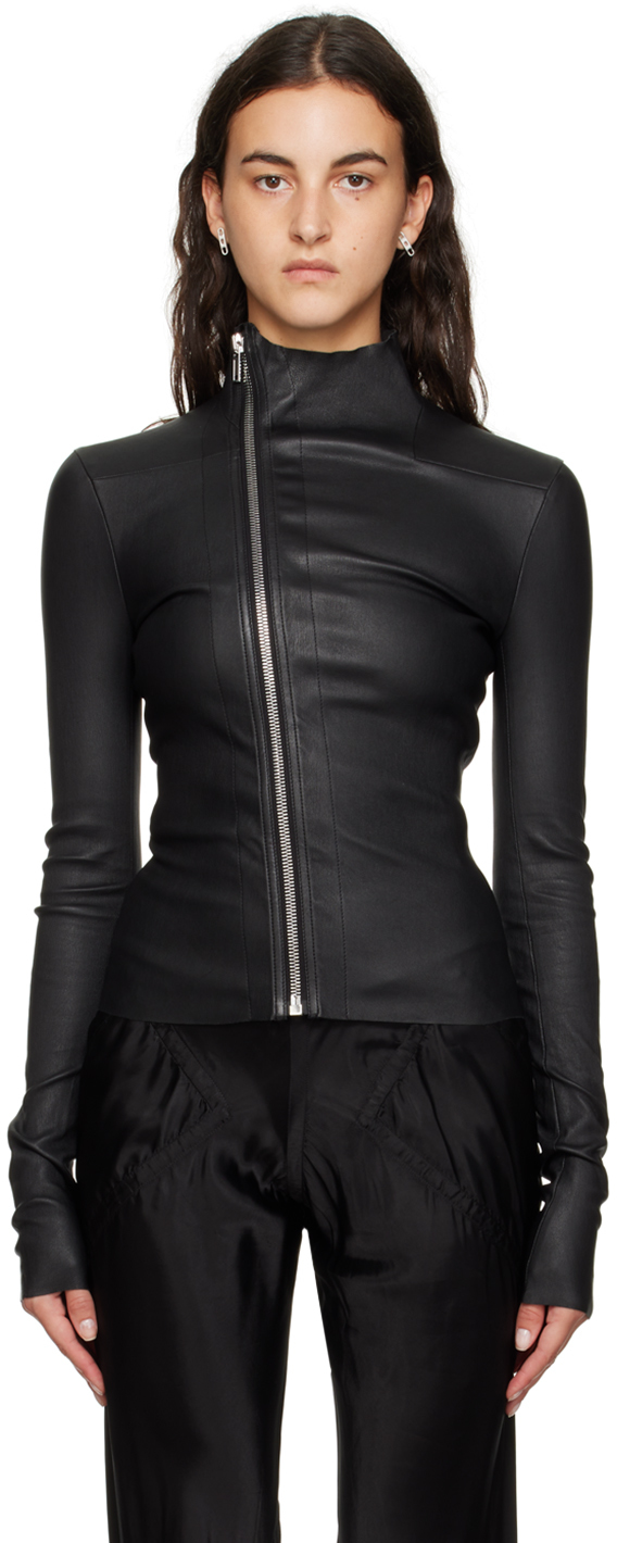 Rick owens sale leather jacket women