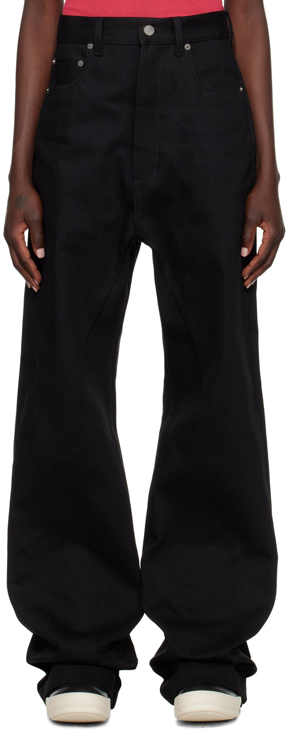 Rick Owens Ssense Exclusive Black Tvhkb Edition Geth Jeans In 911 Black/milk