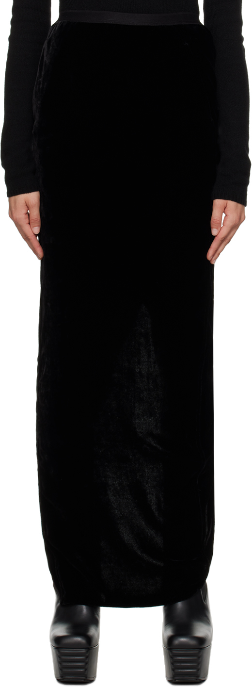 Black Pillar Maxi Skirt