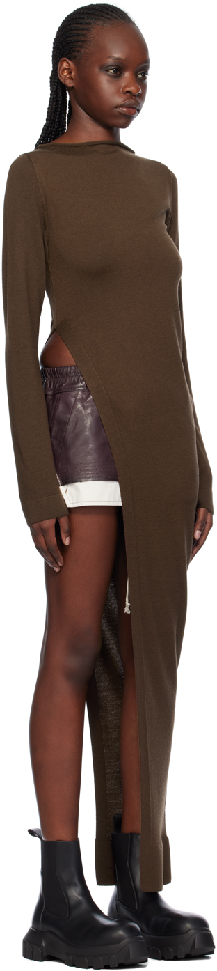 Rick Owens Brown Easy Long Sleeve T-shirt In 04 Brown