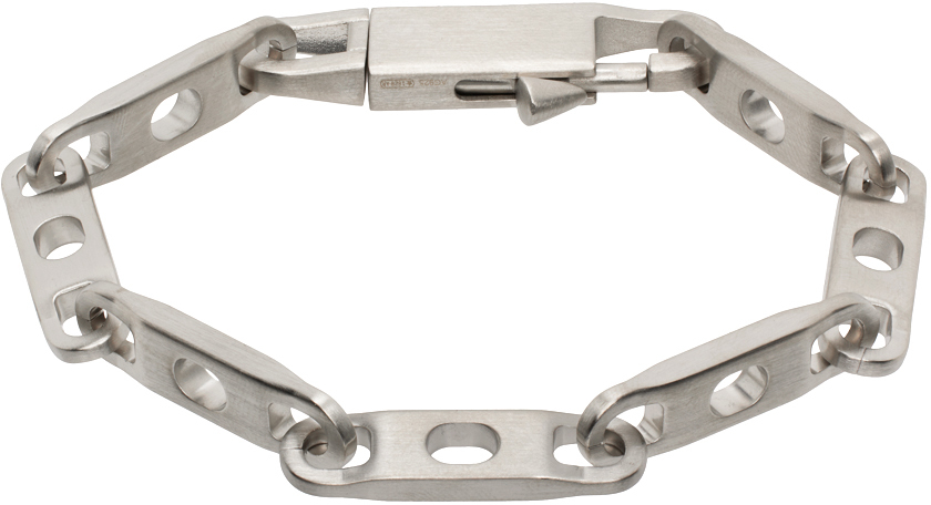 Rick Owens: Silver Chain Bracelet | SSENSE Canada