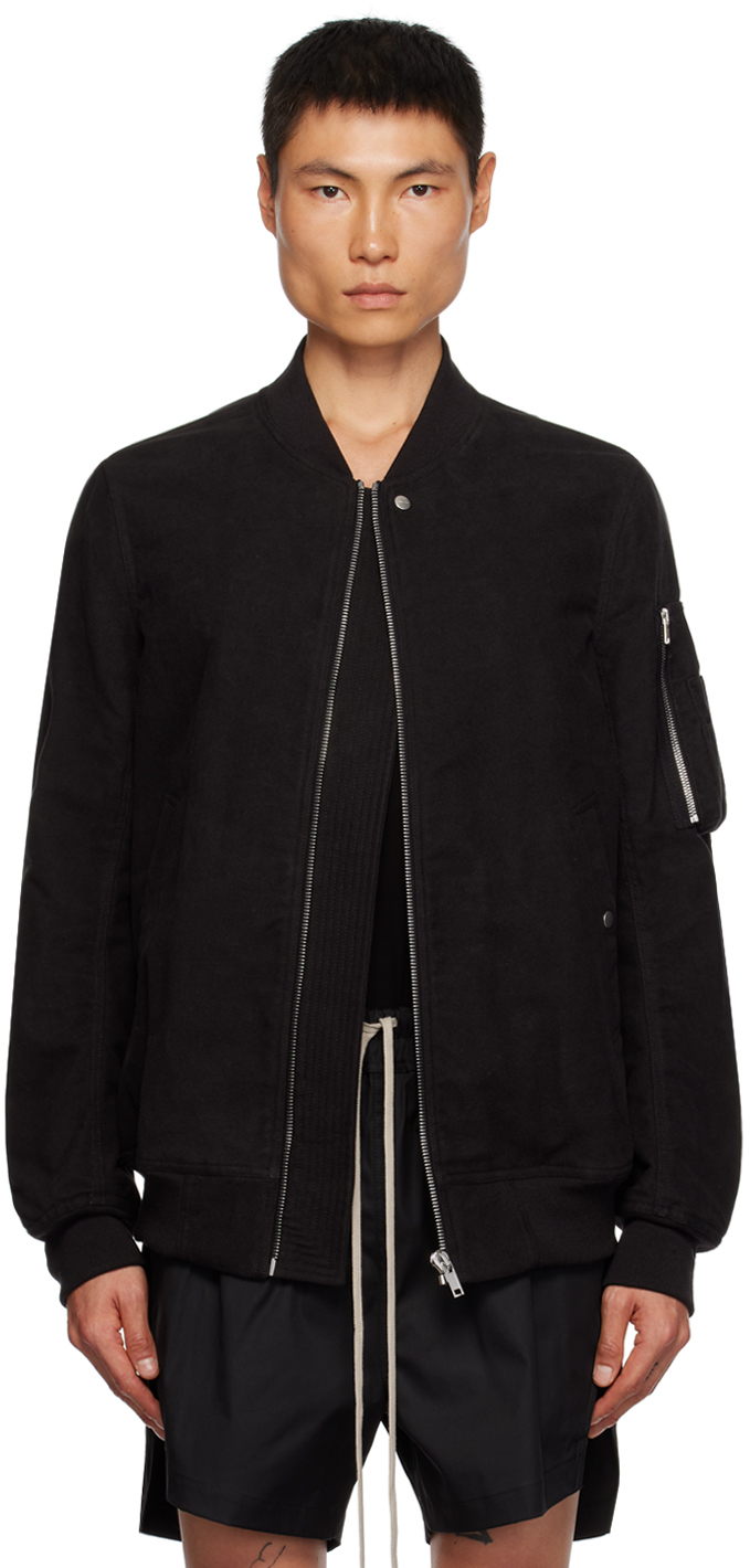 Black Classic Flight Bomber Jacket