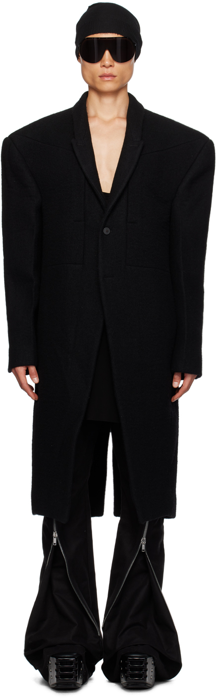 Rick Owens Lido belted coat - Black