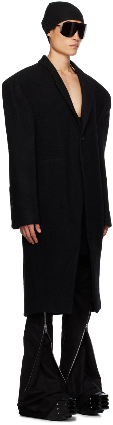 Rick Owens Black Jumbo Tatlin Coat | Smart Closet