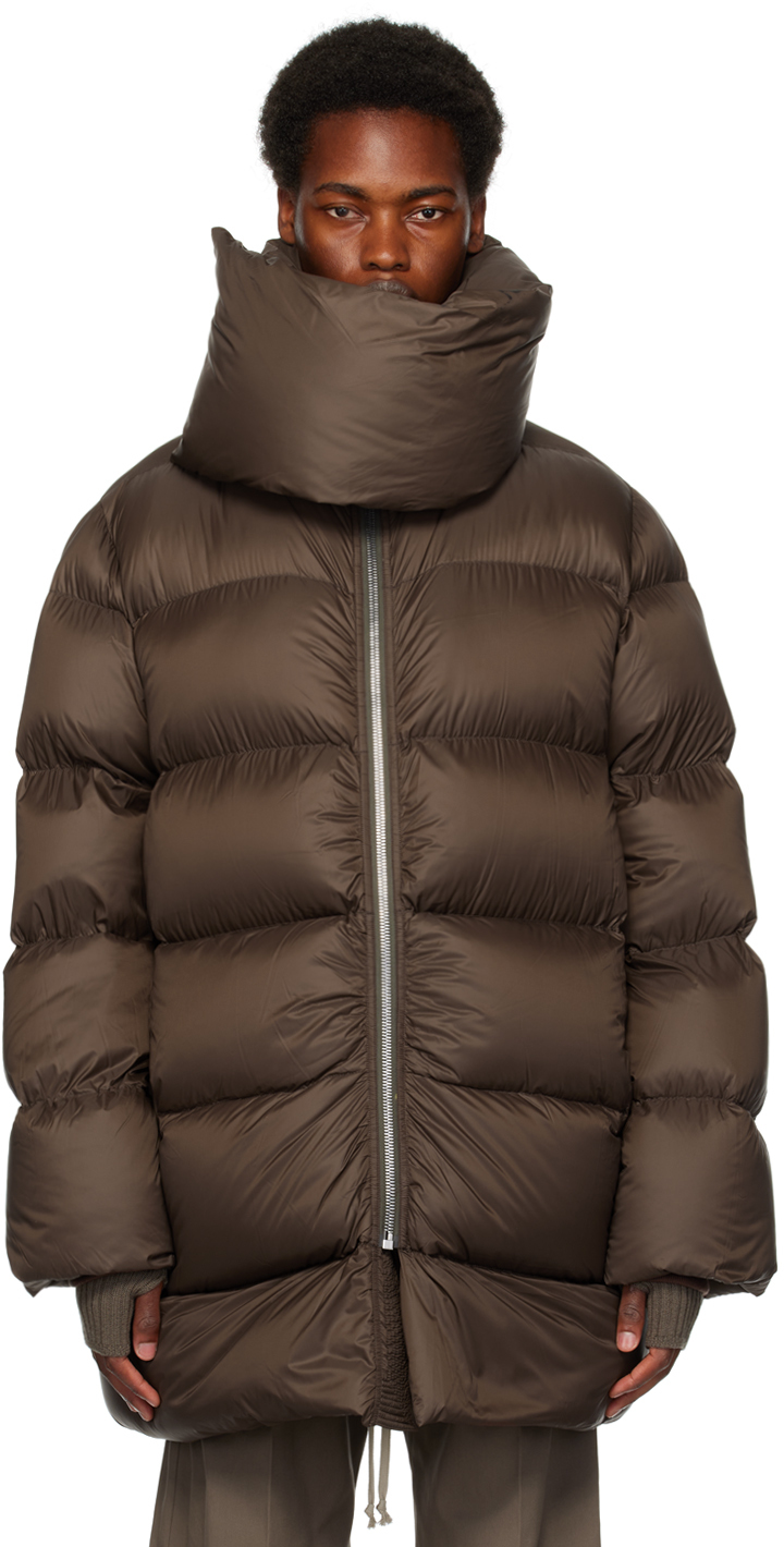 Rick Owens: Brown Mountain Down Jacket | SSENSE