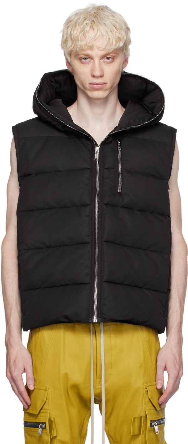 Rick Owens Black Sealed Down Vest | Smart Closet