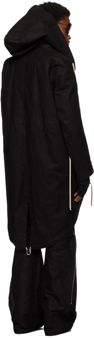Rick Owens Bauhaus Fishtail Parka in Black | Smart Closet