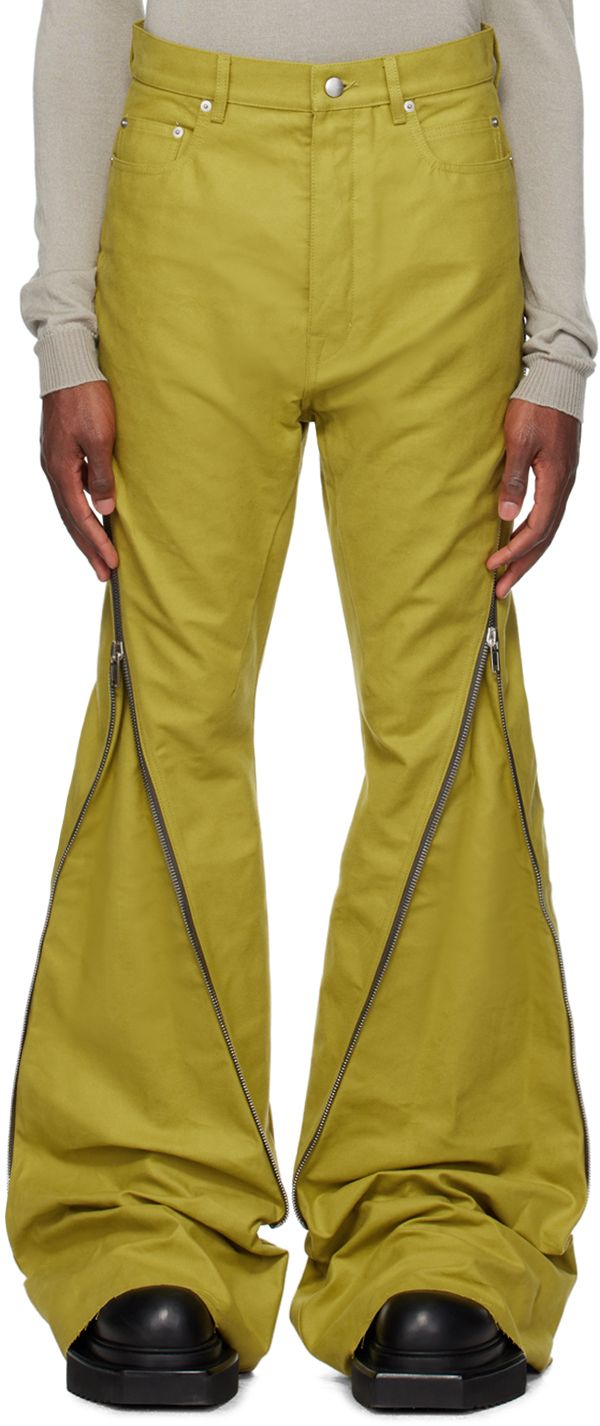 Rick Owens: Yellow Bolan Banana Trousers | SSENSE