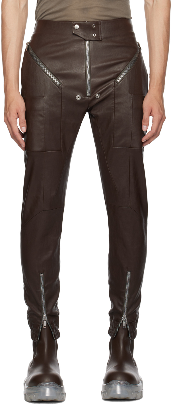 Cargo Leather Pants | ModeSens