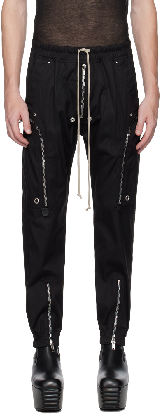 Black Bauhaus Cargo Pants