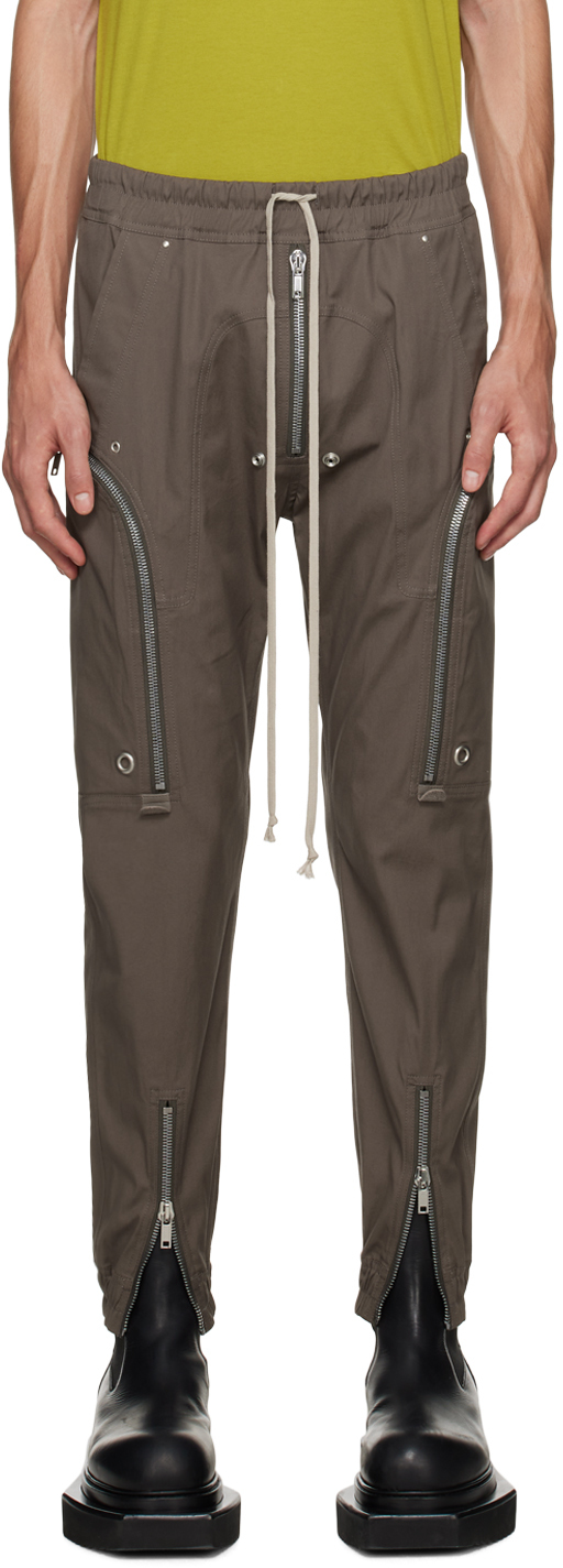 Shop Rick Owens Gray Bauhaus Cargo Pants In 34 Dust