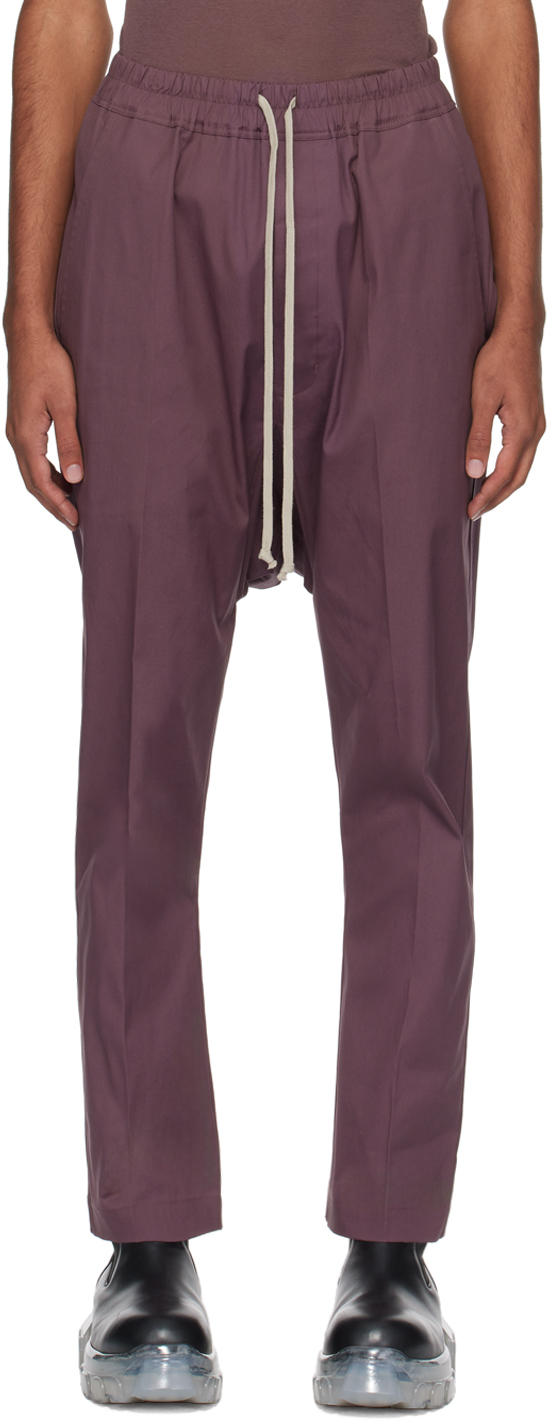 Rick Owens Straight-leg Drawstring-waistband Trousers In Pink