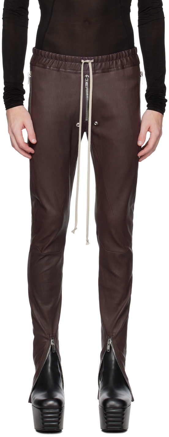Brown Gary Leather Pants
