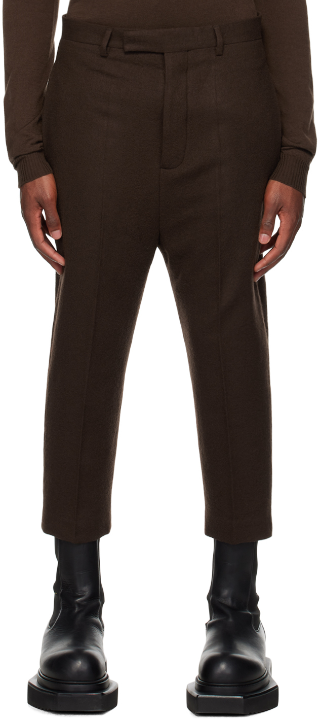 Rick Owens Brown Astaires Trousers In 04 Brown