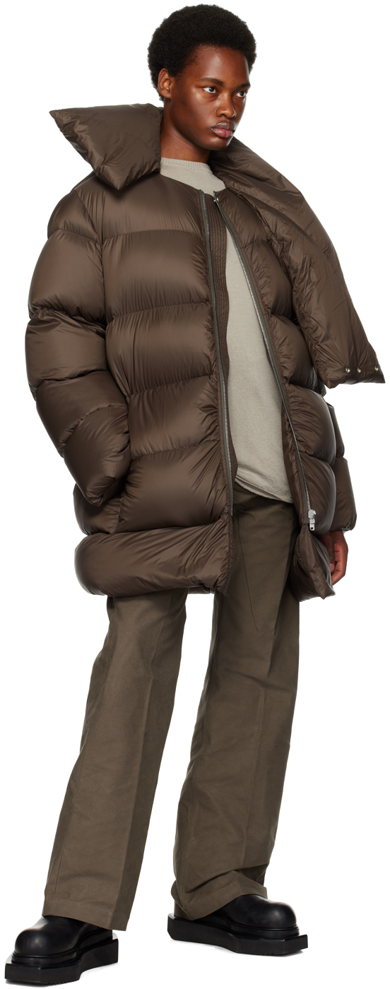 Rick Owens Gray Biker Level Sweater In 08 Pearl