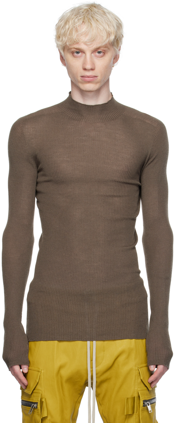 Rick Owens Gray Lupetto Sweater