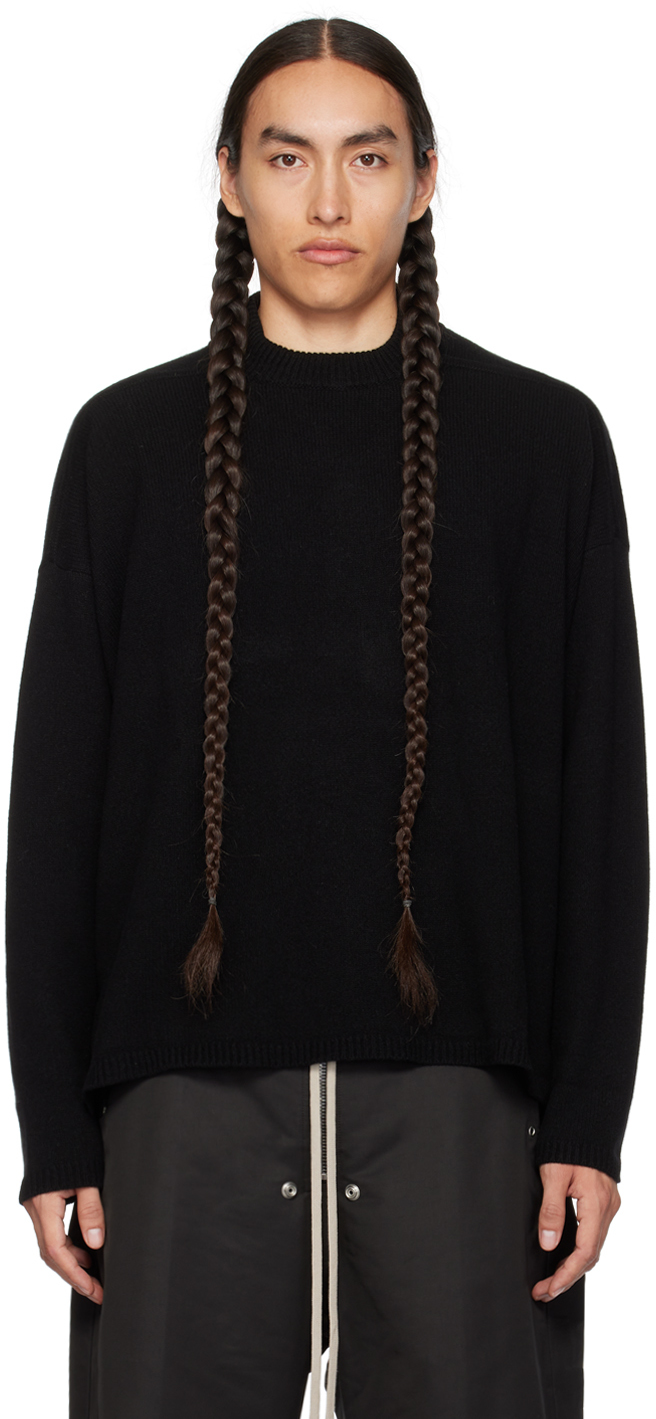 Rick Owens Black Tommy Lupetto Sweater In 09 Black