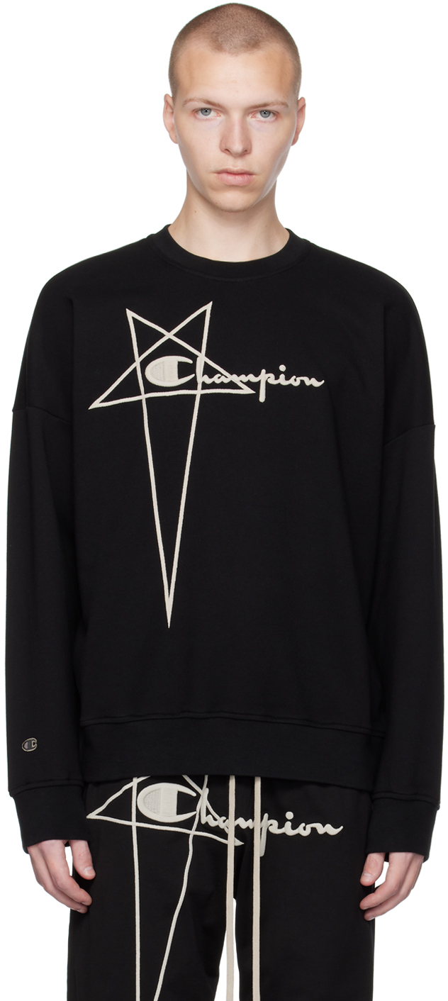 Black Champion Edition Pullover Sweatshirt
