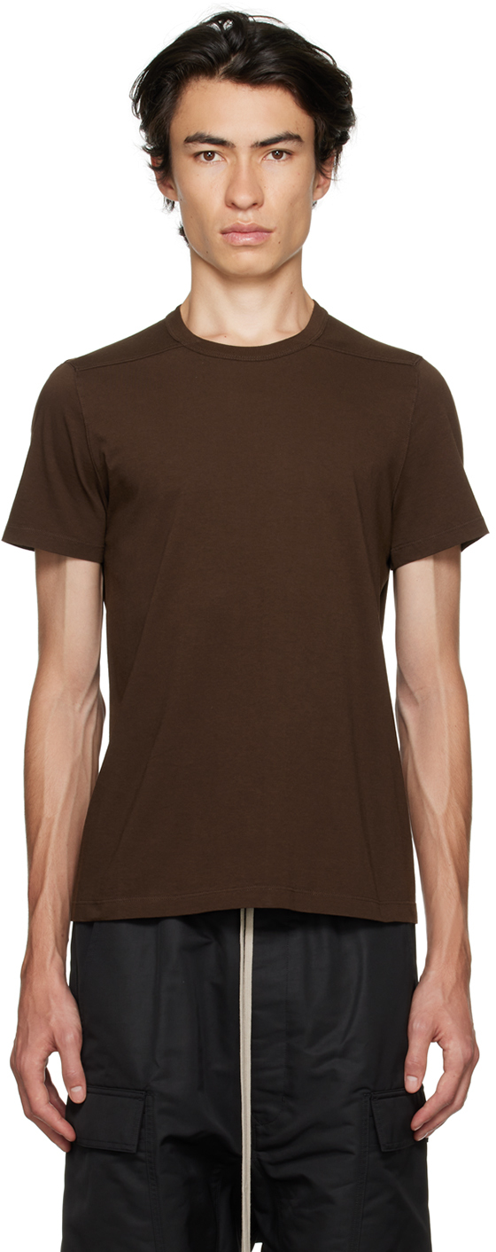 Rick Owens: Brown Level T-Shirt | SSENSE