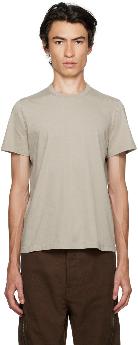 Rick Owens Off-white Level T-shirt In 08 Pearl