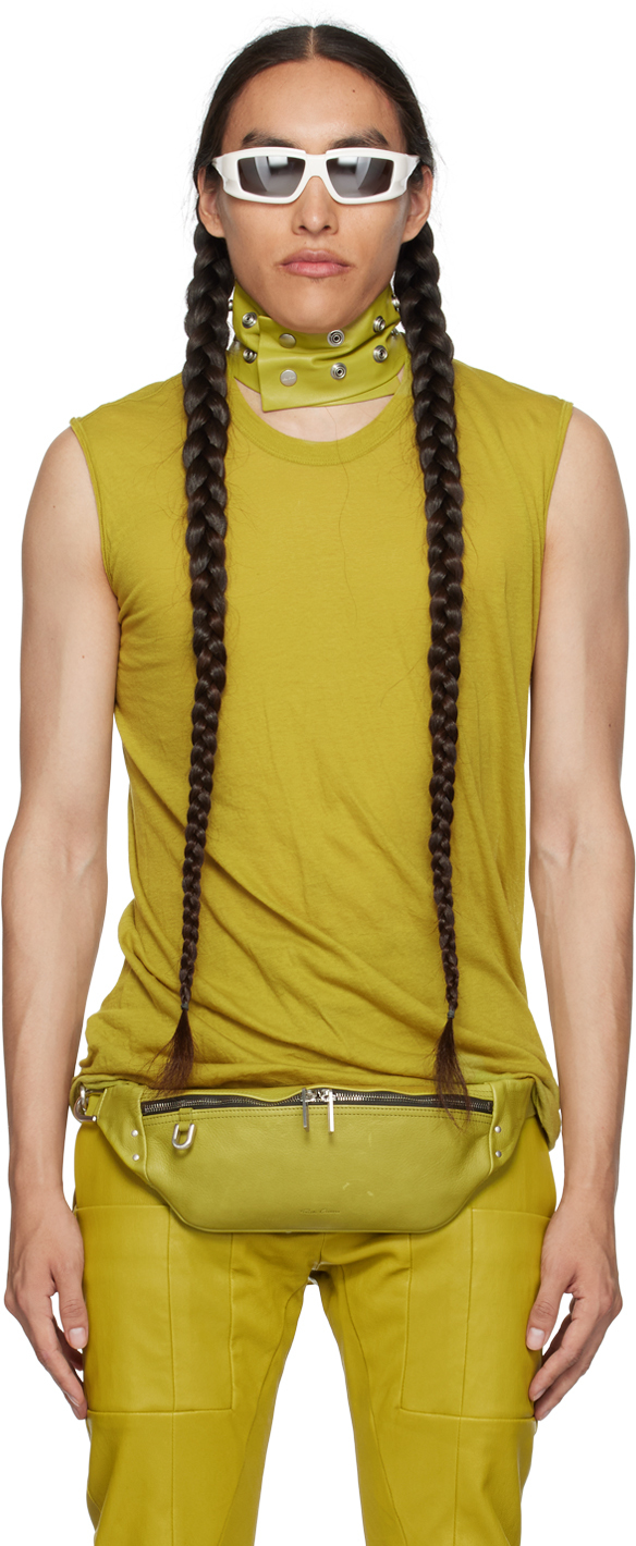 Yellow Basic Tank Top by Rick Owens on Sale