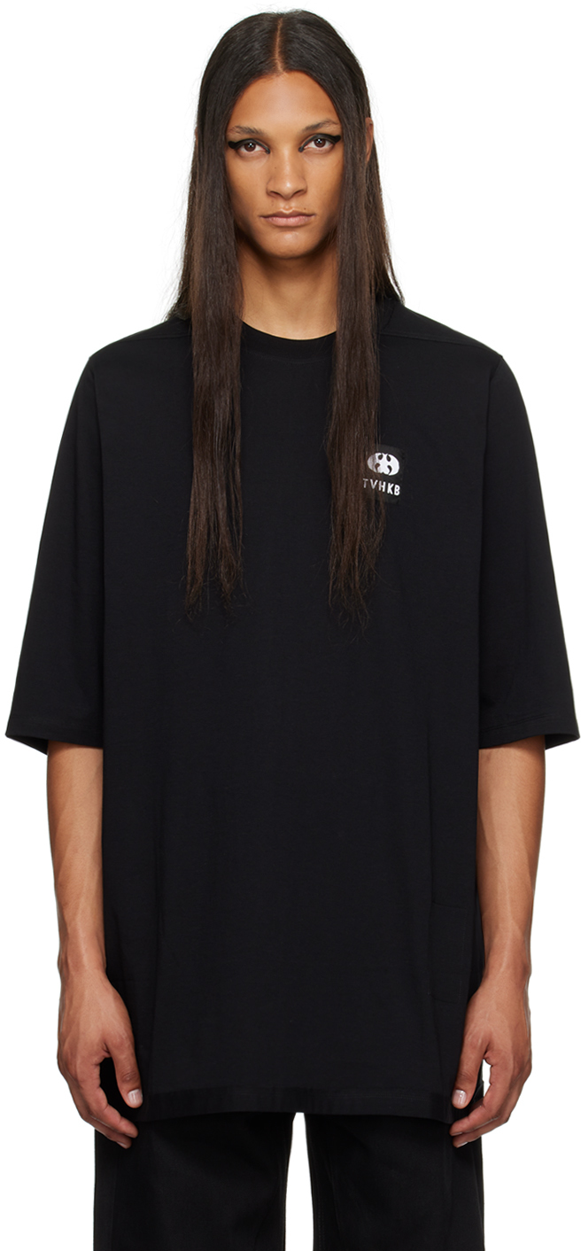 Rick Owens Ssense Exclusive Black Tvhkb Edition Jumbo T-shirt In 9100 Black