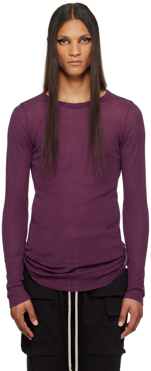 Rick Owens Ssense Exclusive Purple Tvhkb Edition Long Sleeve T-shirt In 143 Purple