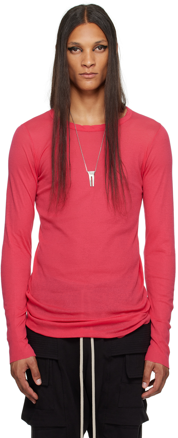 Rick Owens Ssense Exclusive Pink Tvhkb Edition Long Sleeve T-shirt In 183 Fuchsia