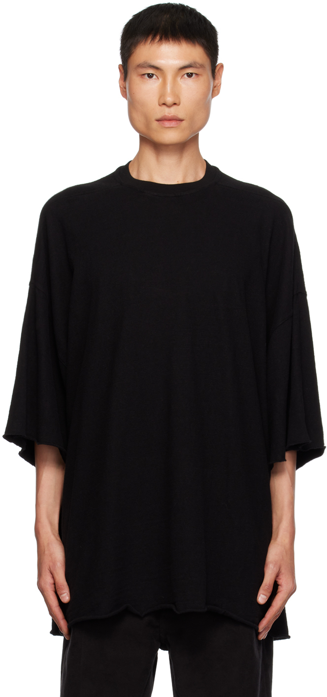Rick Owens Tommy Cotton T-shirt In Black