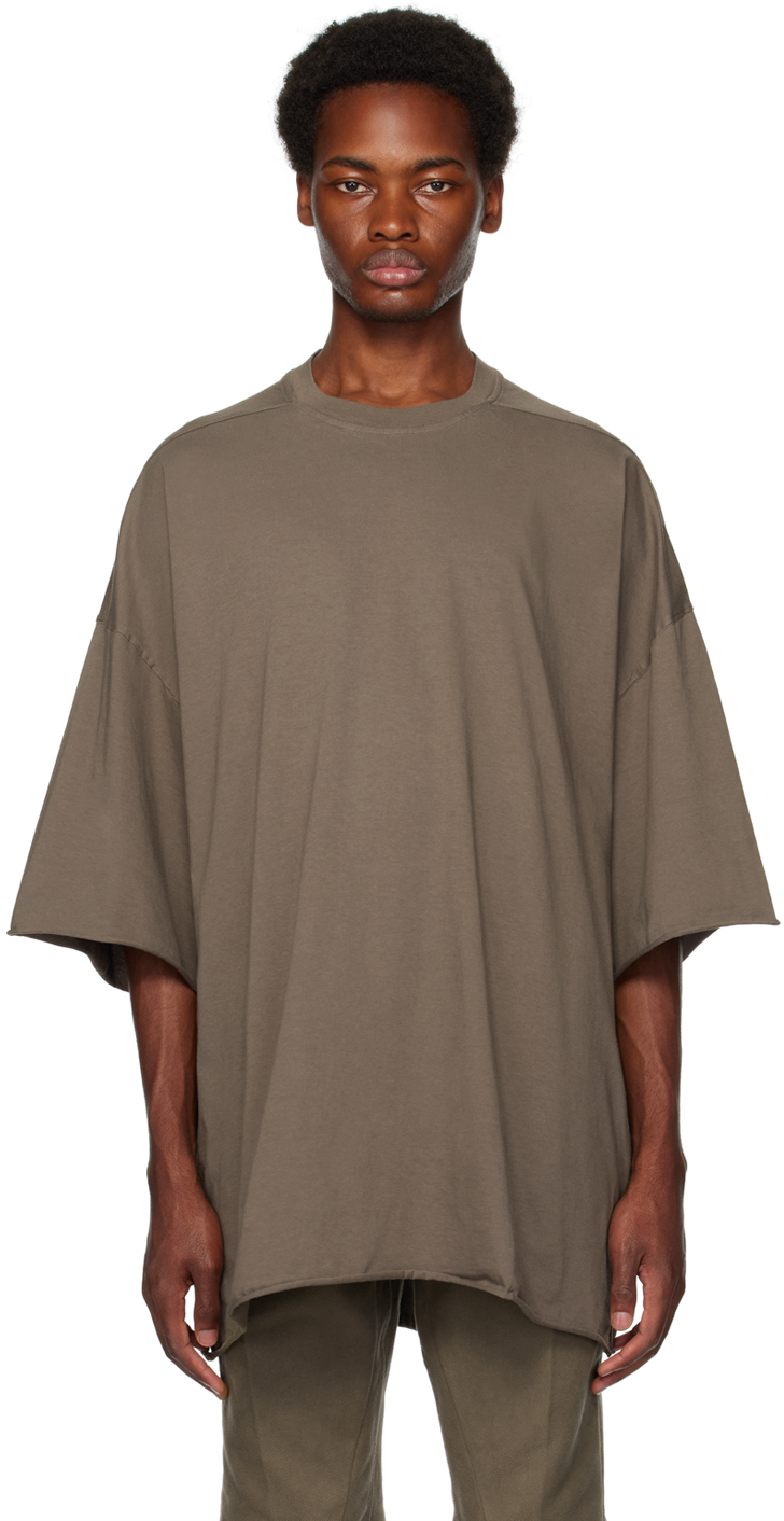 Rick Owens Gray Tommy T-shirt In 34 Dust
