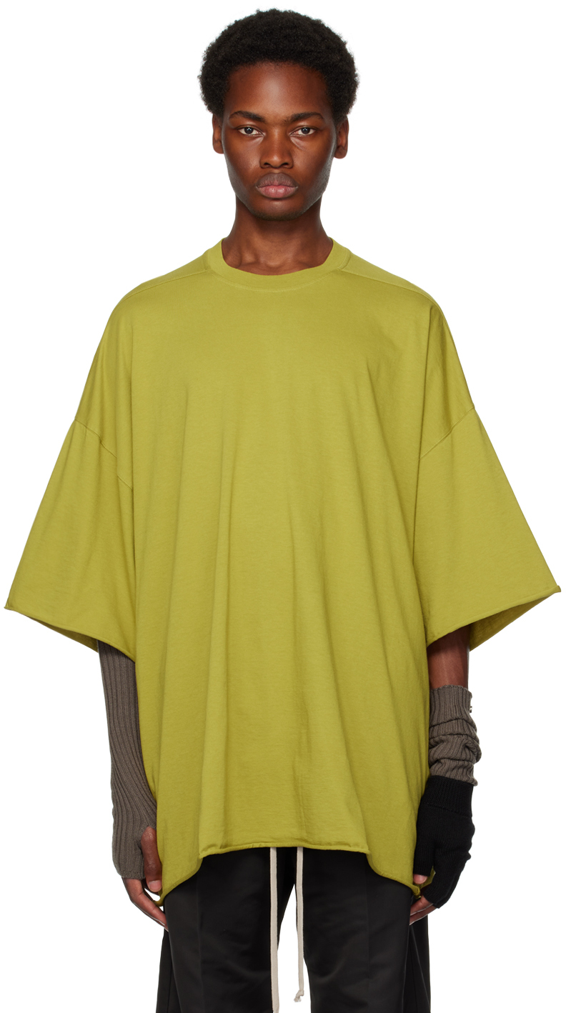 Rick Owens Yellow Tommy T-shirt In 32 Acid