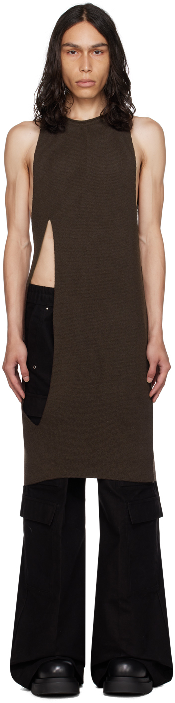 rick owens LUXOR TOP サイズXS Brown Luxor Tank Top by Rick Owens on Sale