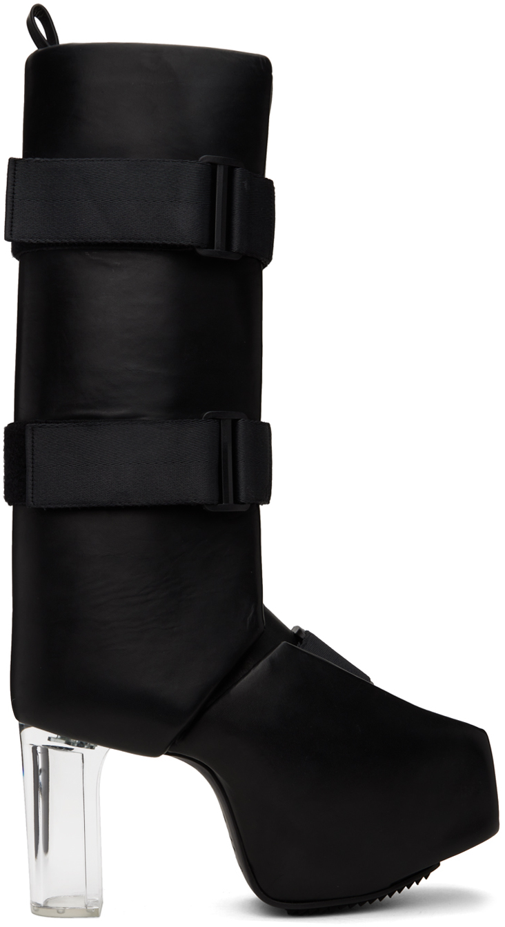 Black Splint Platform Boots