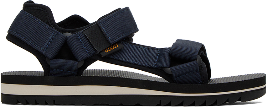 Shop Teva Navy Universal Trail Sandals In Total Eclipse
