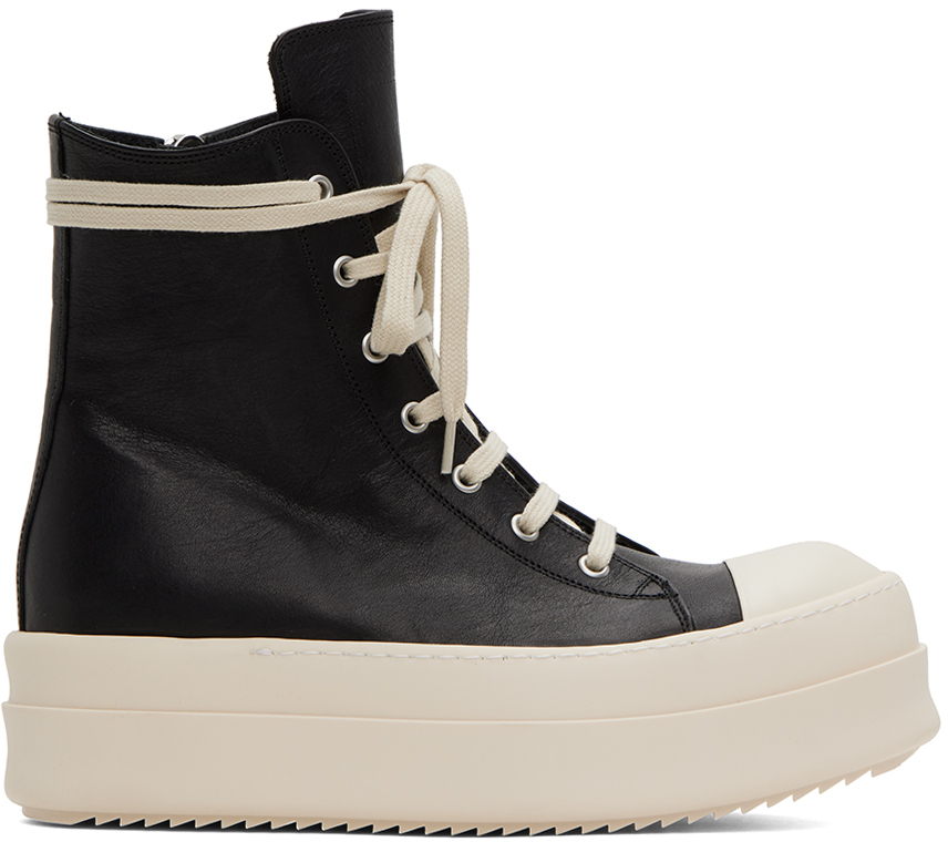 Rick Owens: ブラック Mega Bumper スニーカー | SSENSE 日本