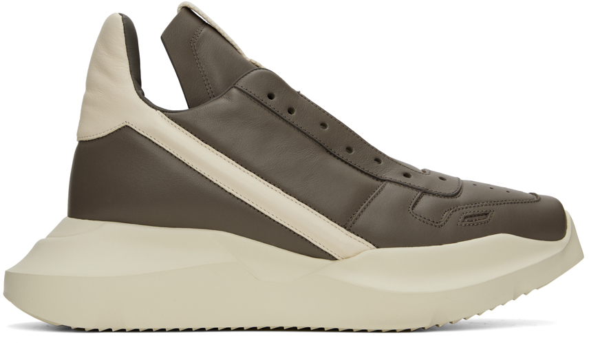 Gray Geth Sneakers by Rick Owens on Sale