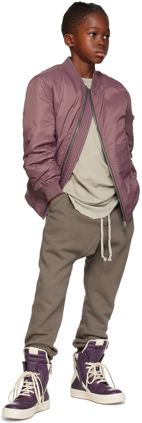 Rick Owens Technical Bomber Jacket In 33 Amethyst