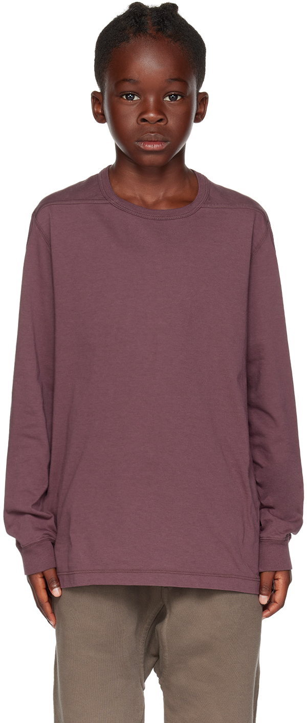 Rick Owens Kids Purple Level Long Sleeve T-Shirt