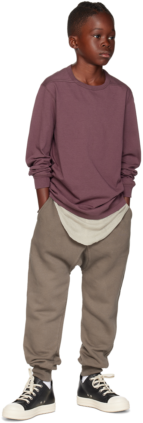 Rick Owens Level T Organic Cotton T-shirt In 33 Amethyst