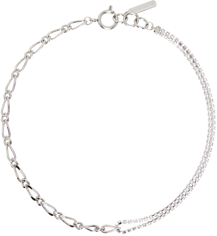 Silver Roxy Choker by Justine Clenquet on Sale