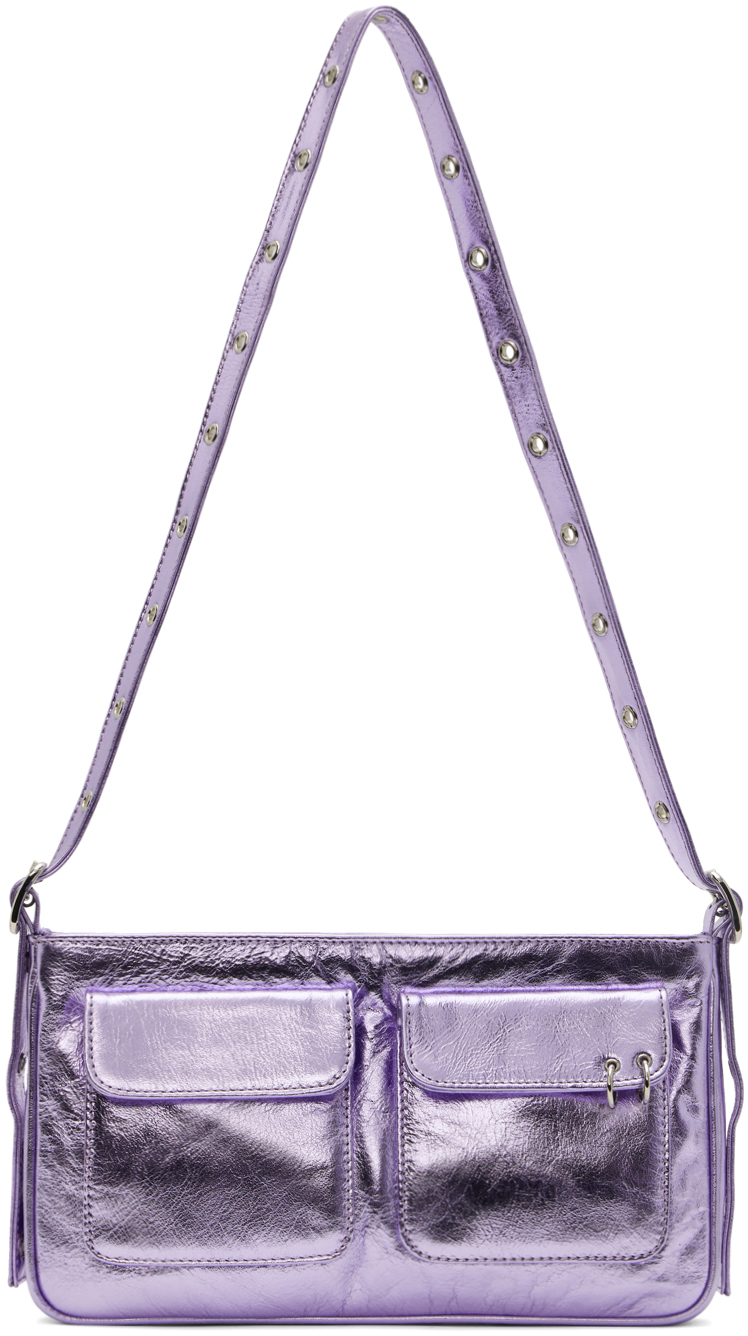 Justine Clenquet Purple Jim Bag In Metallic Lilac