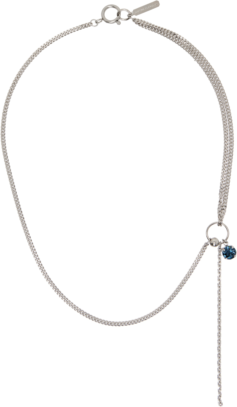 Justine Clenquet: SSENSE Exclusive Silver Larry Necklace | SSENSE Canada