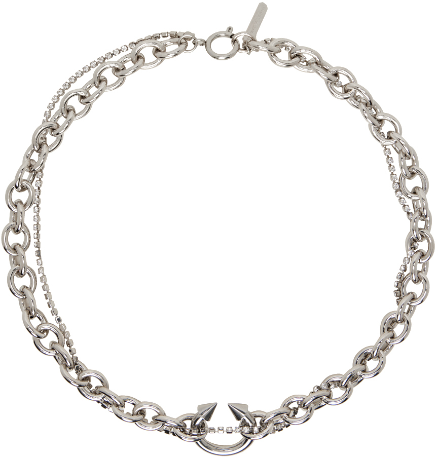 Silver Gale Necklace by Justine Clenquet on Sale